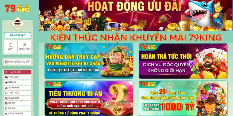 Kiến thức kinh nghiệm nhận khuyến mãi 79KING